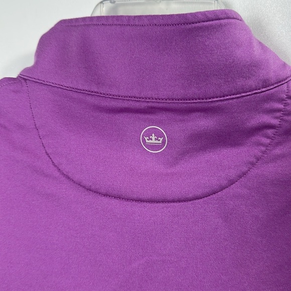Peter Millar Purple 1/4 zip lightweight polyester jacket size XL - Picture 8 of 8